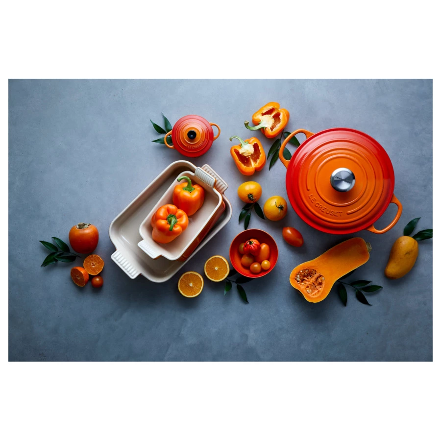 Форма для запекания Le Creuset Heritage Flame 19х14 см, 1,1 л, огненная лава, керамика