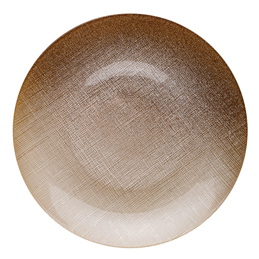 Тарелка Akcam Талисман d21см, стекло, бежевый akcam тарелка кватро серебро 33 см