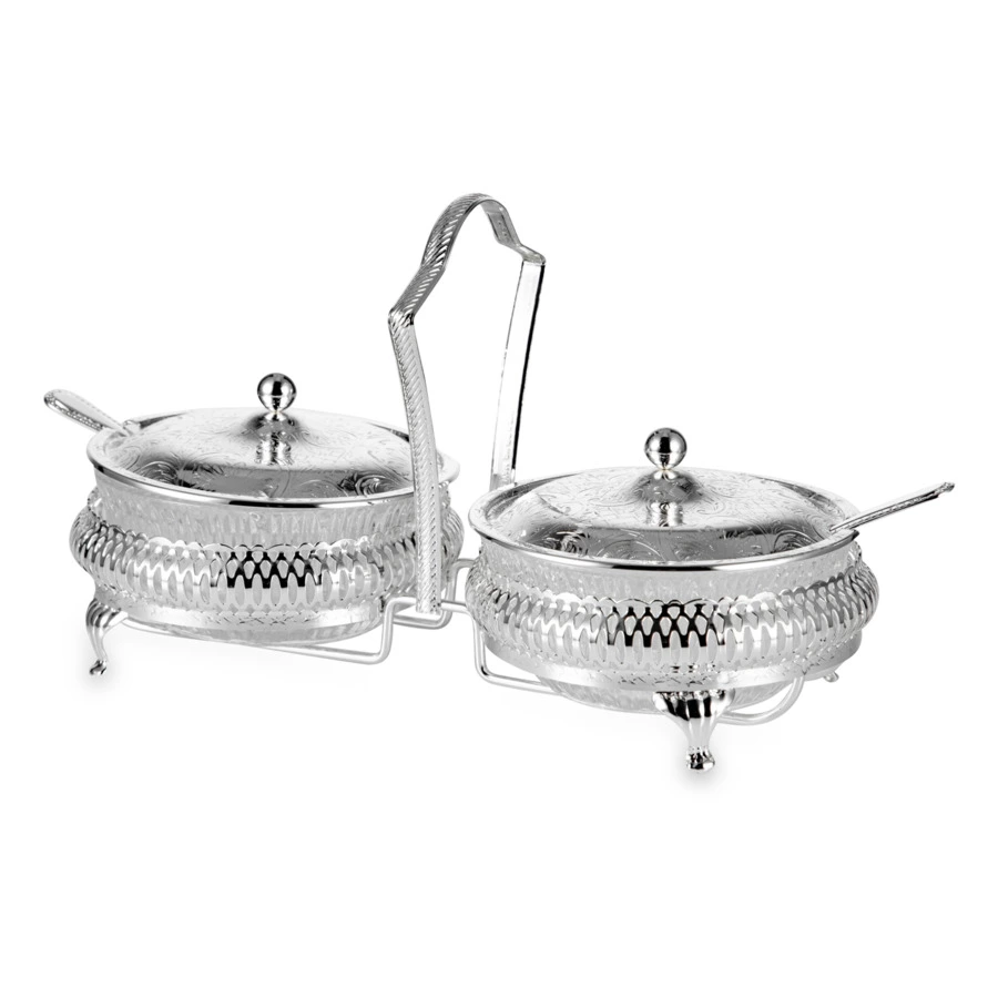 Набор вазочек для варенья Queen Anne 2 шт, сталь, посеребрение