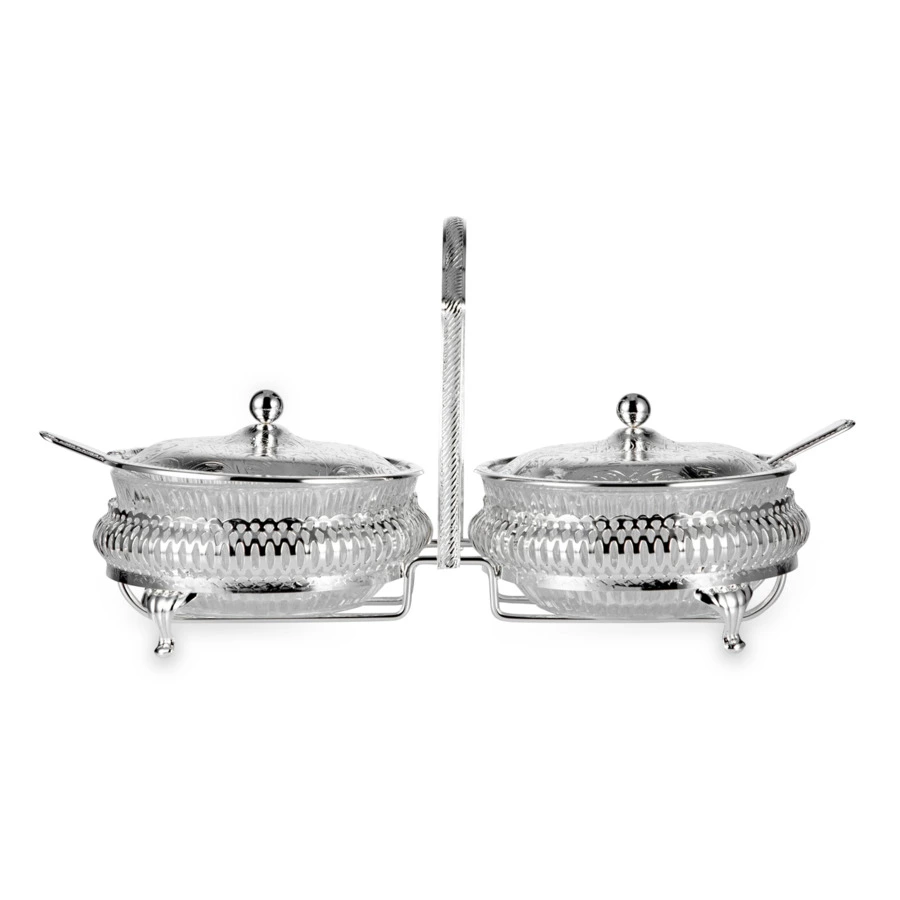 Набор вазочек для варенья Queen Anne 2 шт, сталь, посеребрение