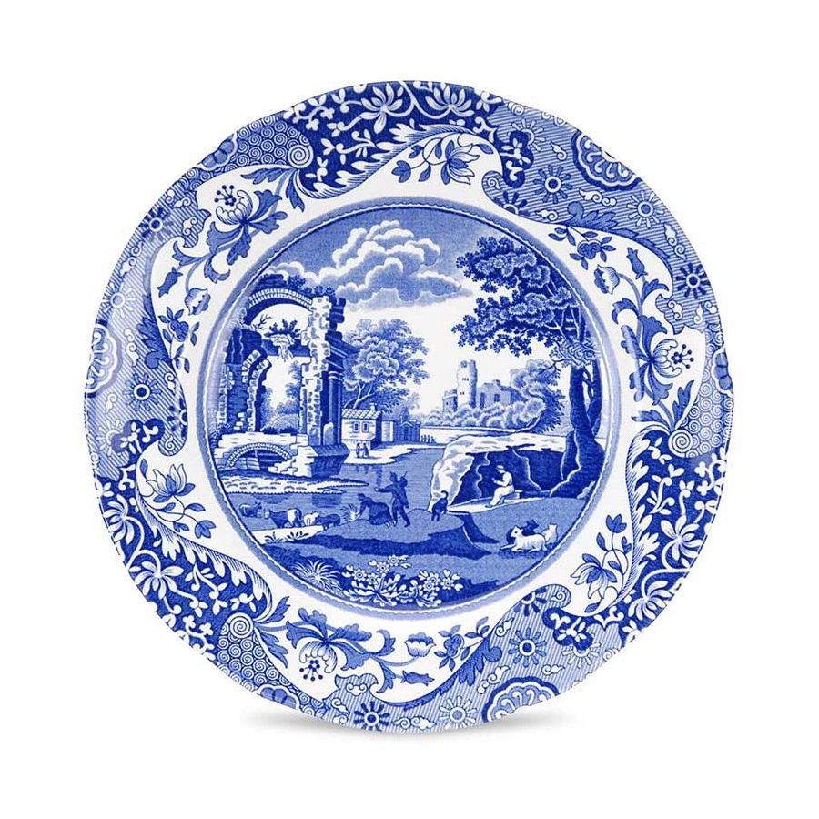 Сервиз чайно-столовый Spode Голубая Италия на 4 персоны 12 предметов, фаянс, п/к
