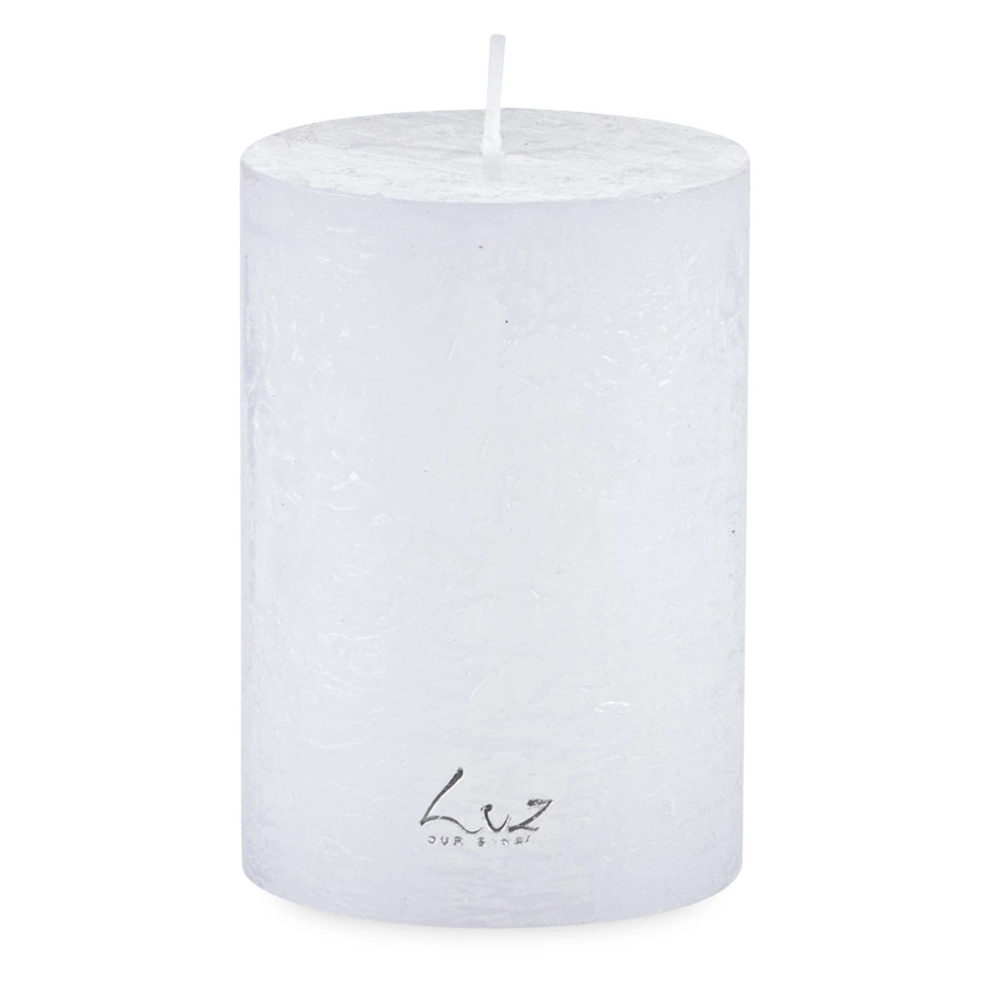 Свеча цилиндрическая Luz your senses Рустик 7х10 см, белая