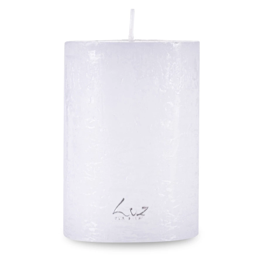Свеча цилиндрическая Luz your senses Рустик 7х10 см, белая