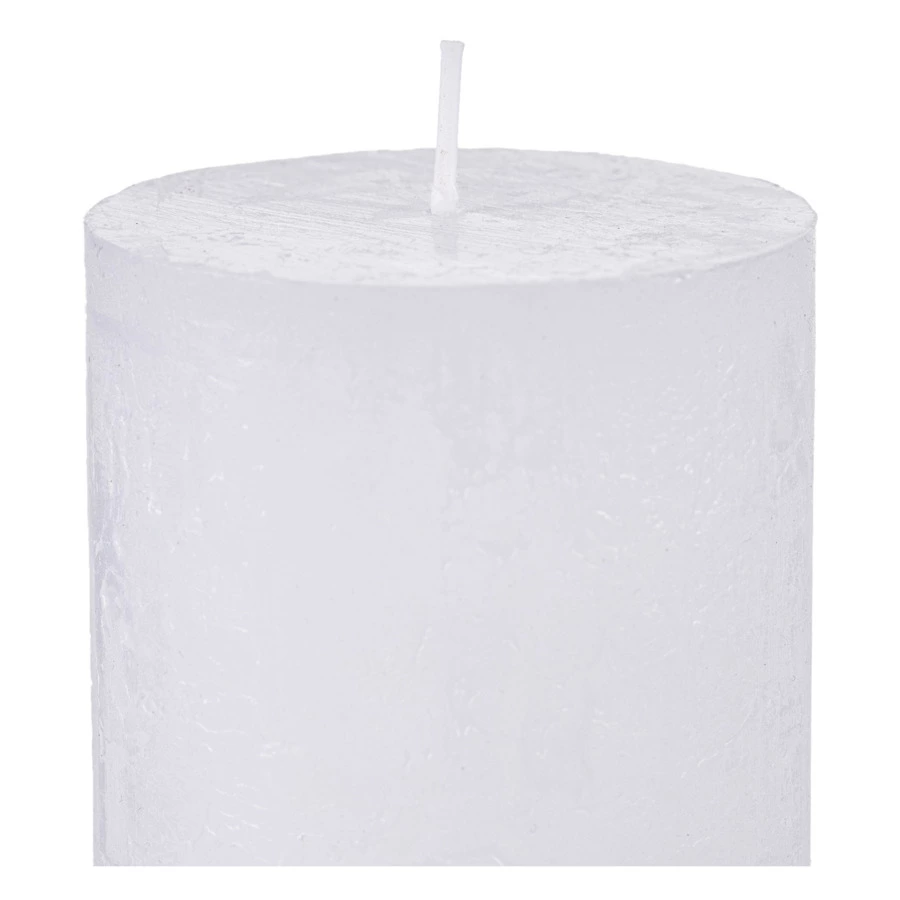Свеча цилиндрическая Luz your senses Рустик 7х10 см, белая