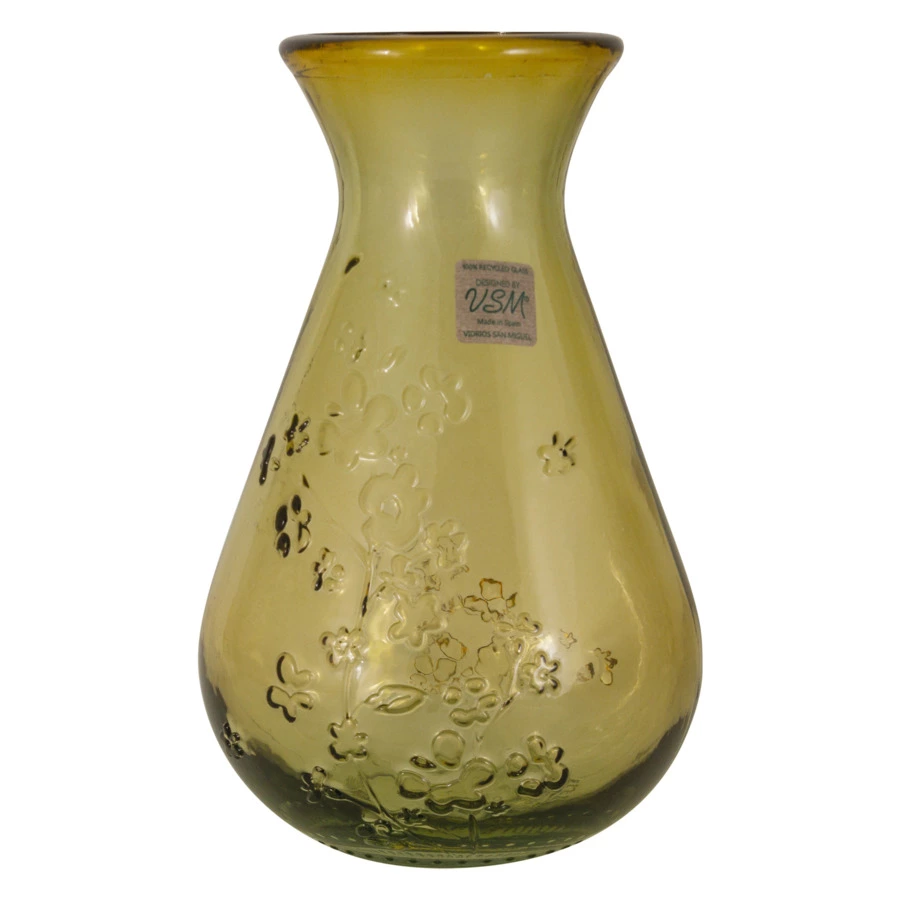 Ваза настольная San Miguel Citron Breeze 20 см, стекло, коричневый