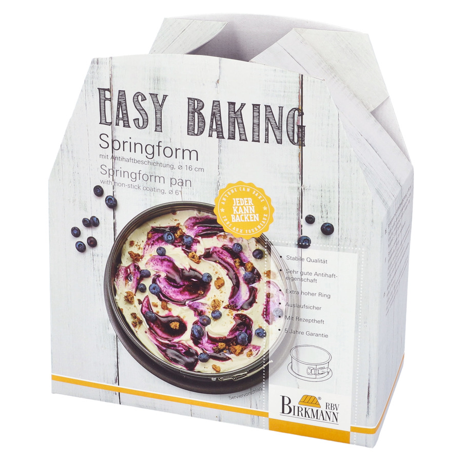 Форма круглая разъемная для кекса и кулича Birkmann Easy Baking 16 см
