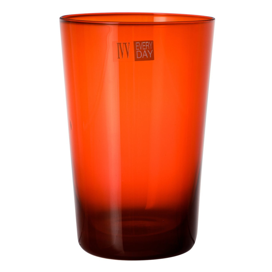 Стакан для воды IVV Легкость 450 мл, оранжевый стакан для воды ivv легкость 450 мл красный
