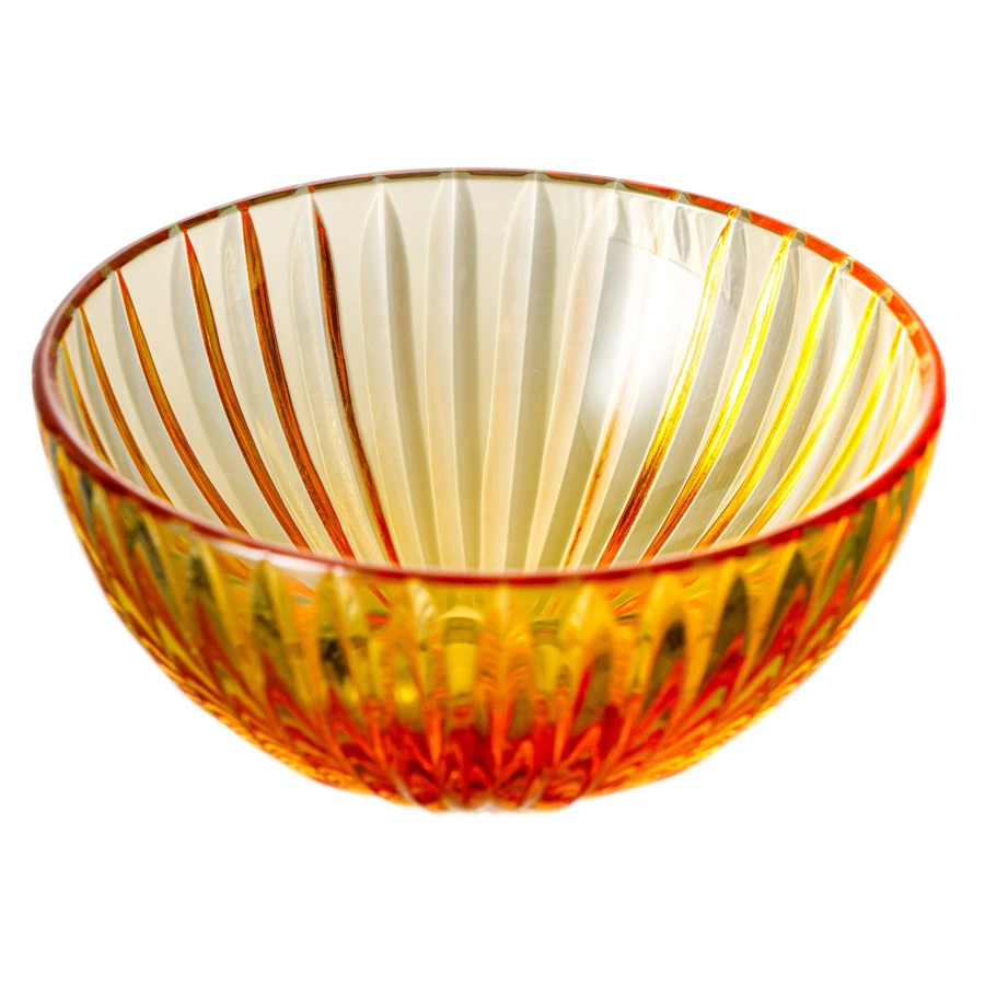 Ваза для стола ГХЗ Каскад 8,5 см, хрусталь, янтарная