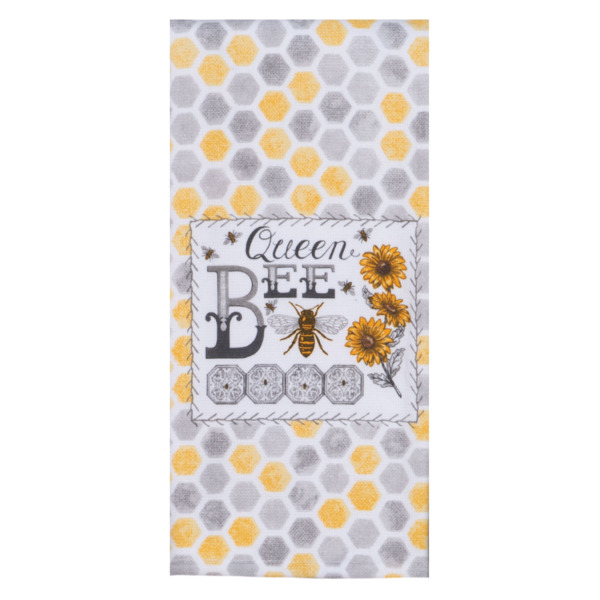 Полотенце кухонное Kay Dee Designs Пчелы. Королева 40х66 см, двустороннее, хлопок
