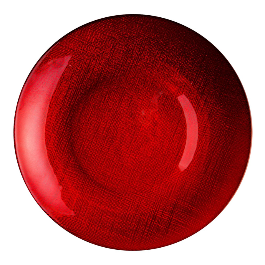 Тарелка Akcam Талисман d21см, стекло, красный, ручная работа тарелка akcam маки 28 см стекло красный