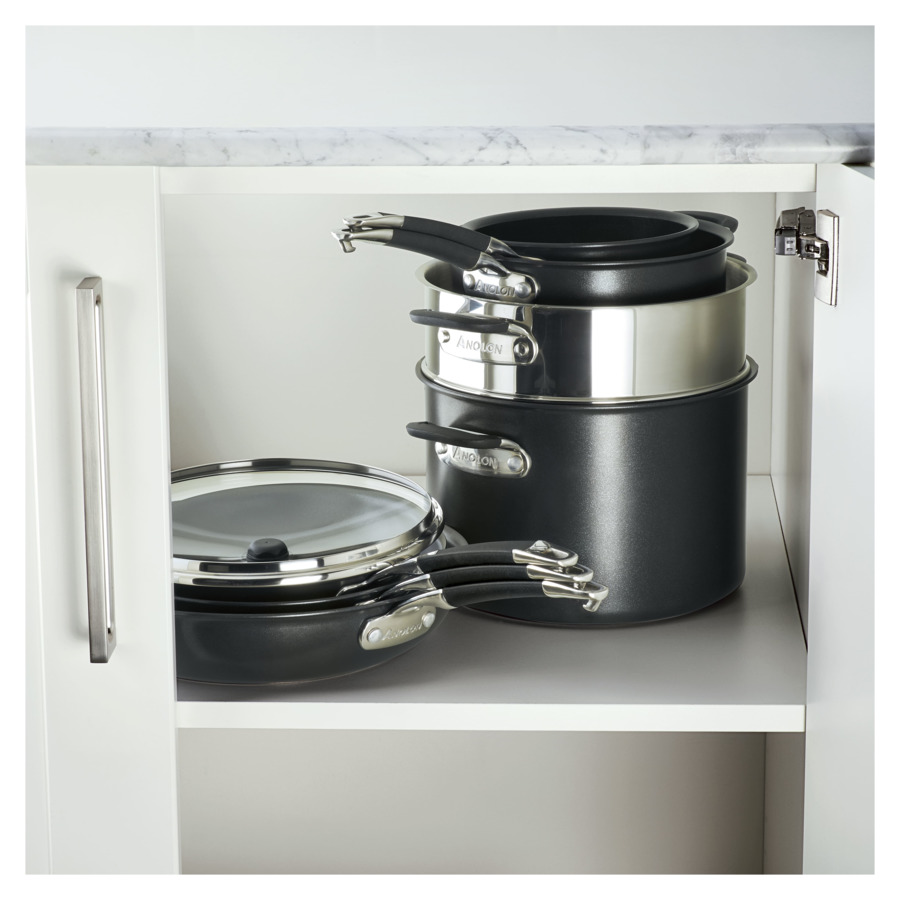 Набор кухонной посуды Anolon Smart Stack 10 предметов, антипригарное покрытие