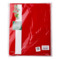 Скатерть прямоугольная Vingi Ricami Ludovica Xmas 140х180 см, красная, мерсерезированный хлопок