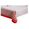 Скатерть прямоугольная Vingi Ricami Elizabeth Xmas с вышивкой 140х180 см, красная, хлопок