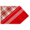 Скатерть прямоугольная Vingi Ricami Elizabeth Xmas с вышивкой 140х180 см, красная, хлопок