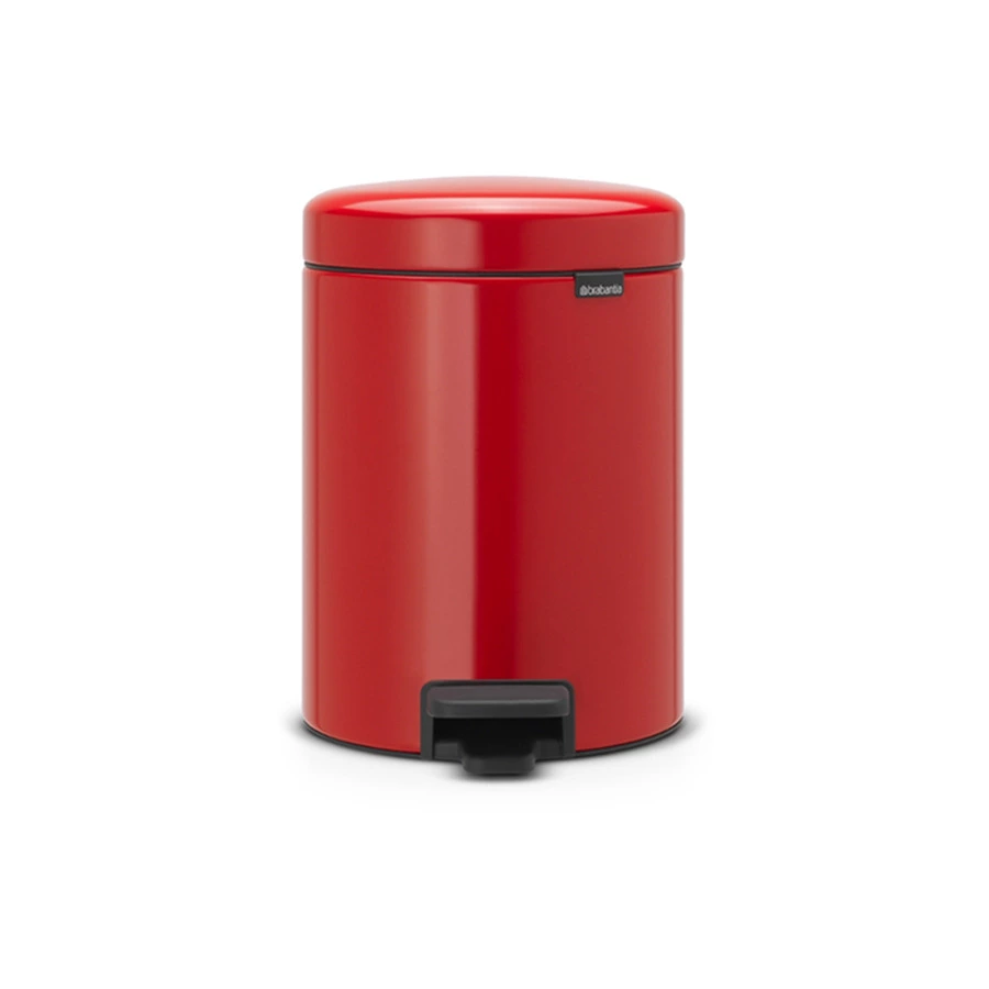 Бак для мусора с педалью Brabantia NewIcon Н29 см, 5 л, сталь нержавеющая, пламенно-красный-Sale