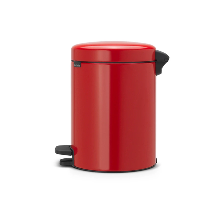 Бак для мусора с педалью Brabantia NewIcon Н29 см, 5 л, сталь нержавеющая, пламенно-красный-Sale