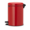 Бак для мусора с педалью Brabantia НьюАйкон 5 л, сталь нержавеющая, пламенно-красный-Sale