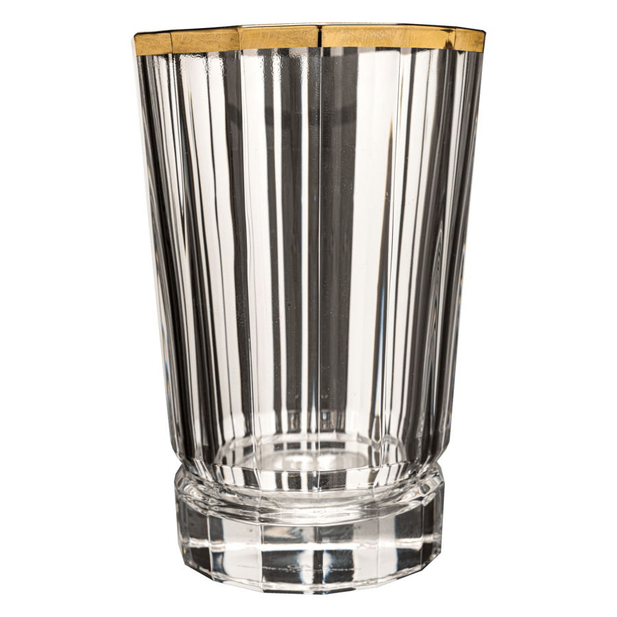 Набор стаканов для воды Cristal D'arques Macassar Gold 360 мл, 6 шт, стекло хрустальное