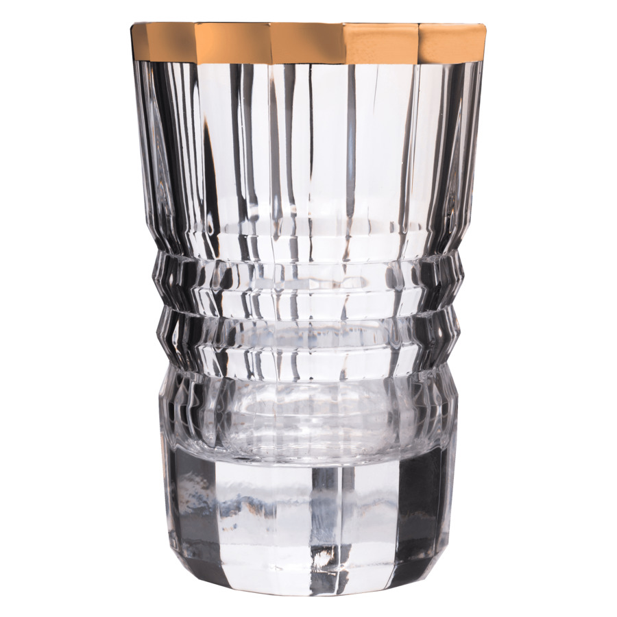 Набор стопок для водки Cristal D'arques Architecte Gold 60 мл, 6 шт, стекло хрустальное