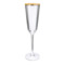 Набор бокалов для шампанского Cristal D'arques Macassar Gold 170 мл, 6 шт, стекло хрустальное