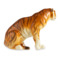 Скульптура ИФЗ Тигр сидячий Тайга 11 см, керамика