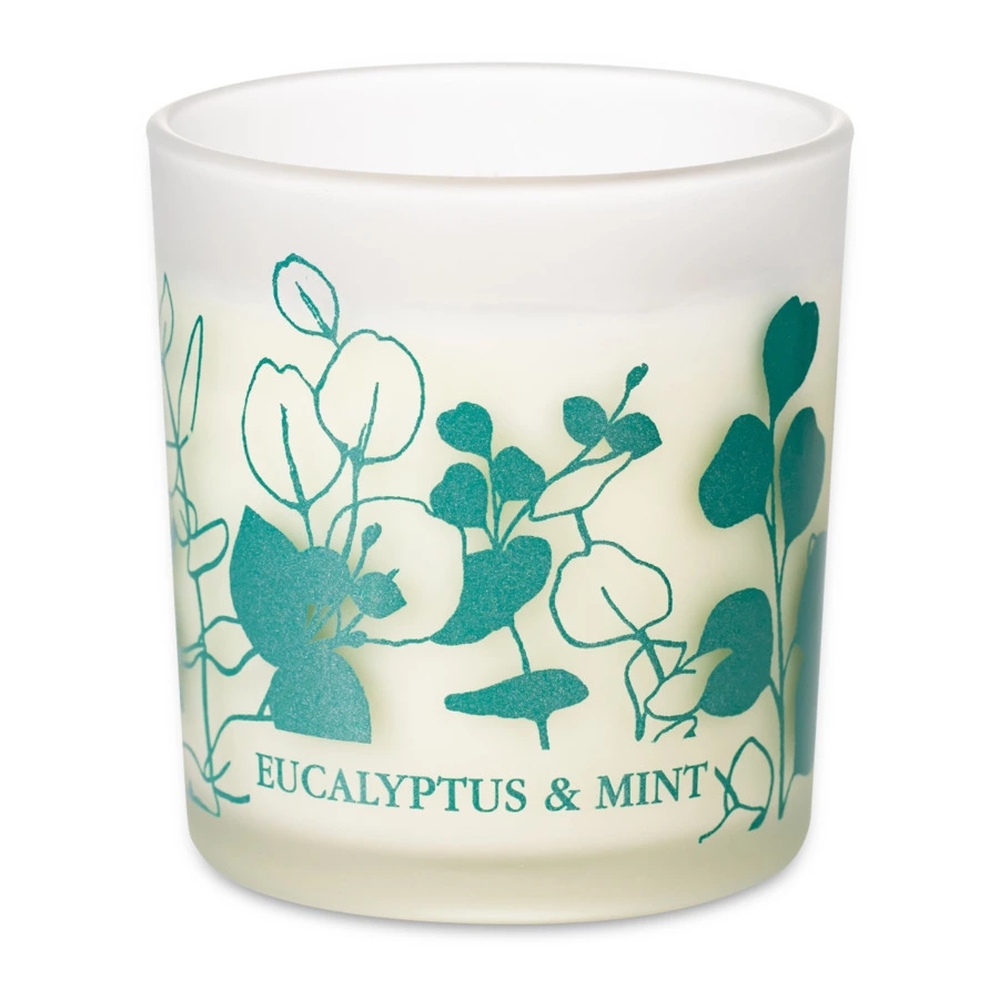 Свеча ароматическая Michel Design Works Эвкалипт и мята 8х8х10 см, п/к