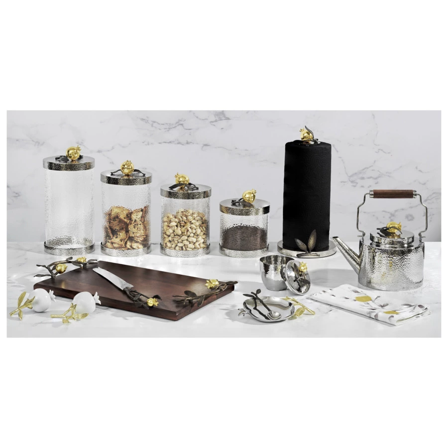 Подставка под ложку Michael Aram Гранат 17х10 см, сталь нержавеющая