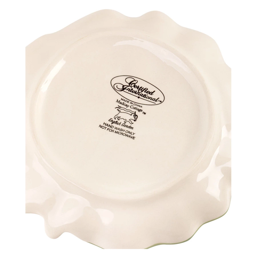 Тарелка десертная 3D  Certified Int Весенний сад Капустный лист 15 см, керамика