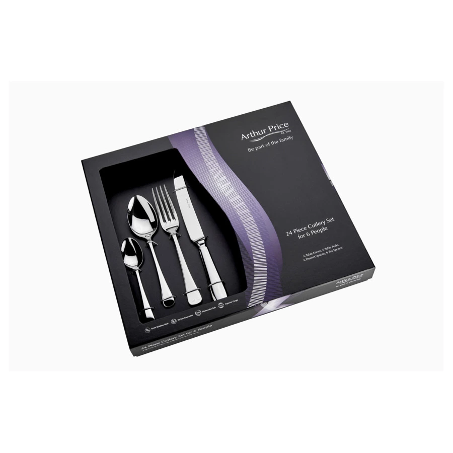 Набор столовых приборов Arthur Price Олд Инглиш на 6 персон 24 предмета, сталь нержавеющая, п/к