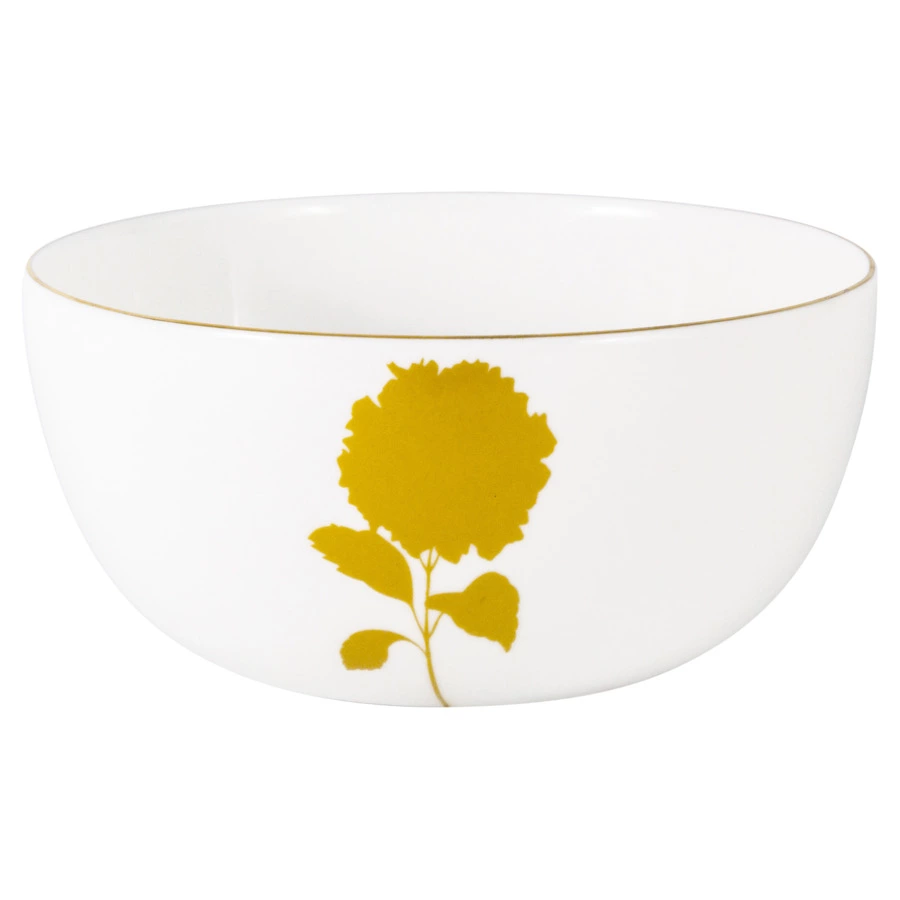 Салатник порционный Anna Lafarg Emily Гортензия 14 см, фарфор костяной, п/к