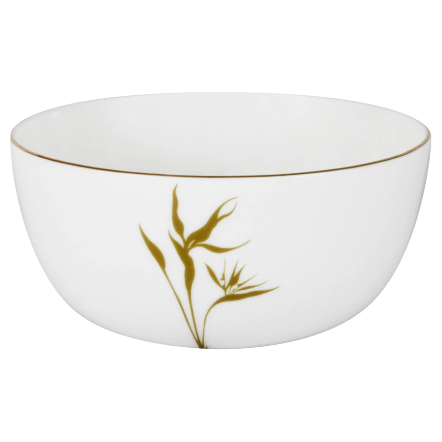 Салатник порционный Anna Lafarg Emily Strelitzia 14 см, фарфор костяной, п/к