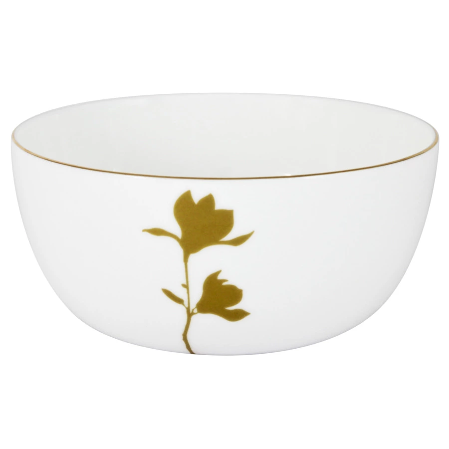 Салатник порционный Anna Lafarg Emily Magnolia 14 см, фарфор костяной, п/к