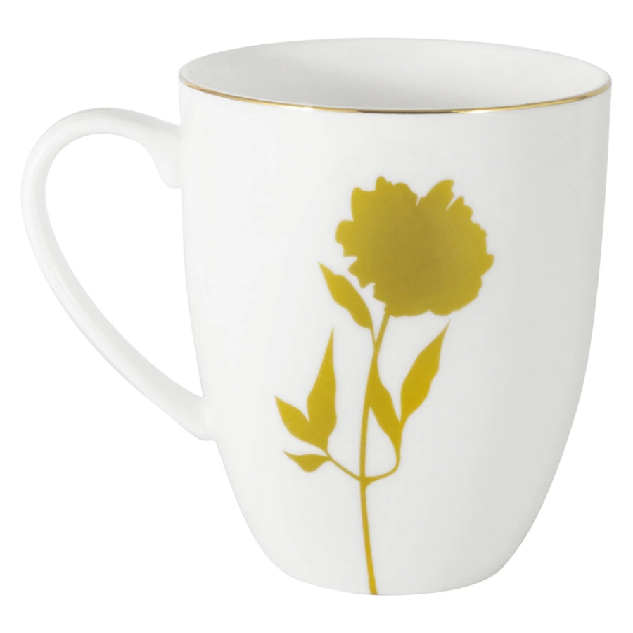 Кружка Anna Lafarg Emily Kamelia 400 мл, фарфор костяной, п/к