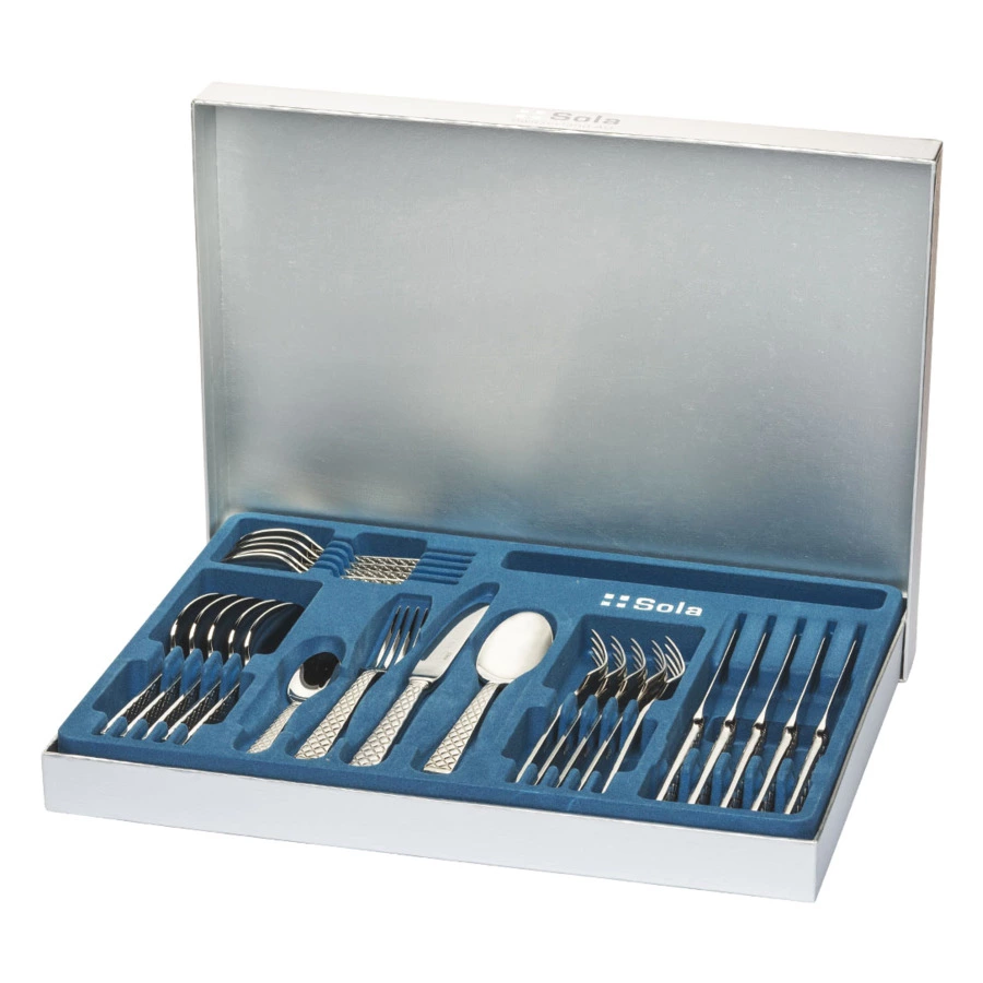 Набор столовых приборов Sola Coco Deco на 6 персон 24 предмета, Сталь нержавеющая
