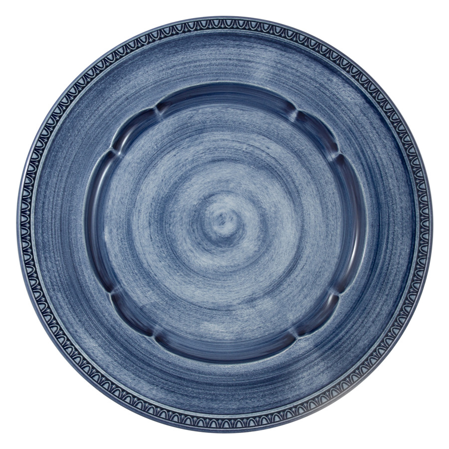 Тарелка обеденная Matceramica Augusta 27 см, керамика, синий