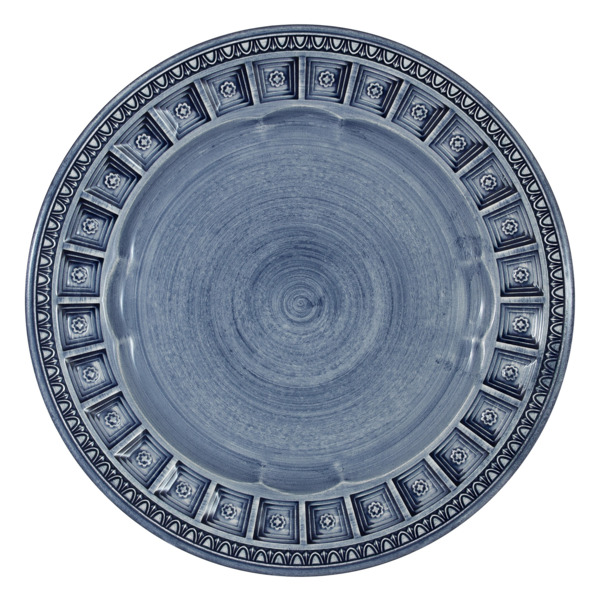 Тарелка закусочная Matceramica Augusta 22 см, керамика, синий