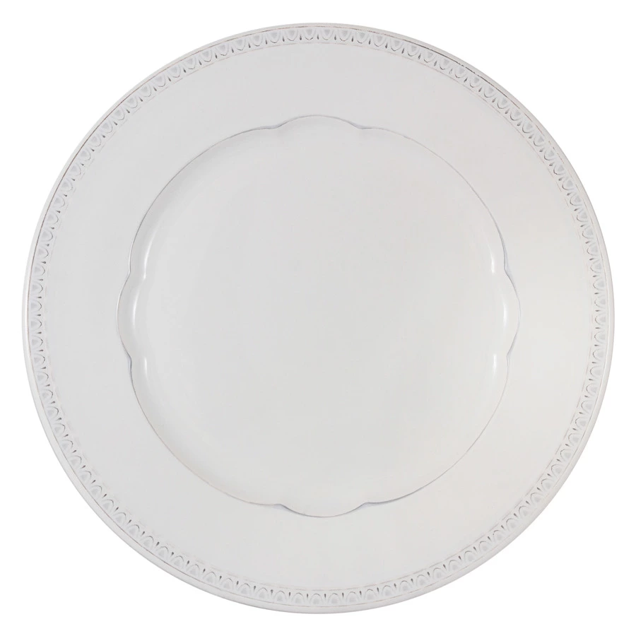 Тарелка обеденная Matceramica Augusta 27 см, керамика, белый