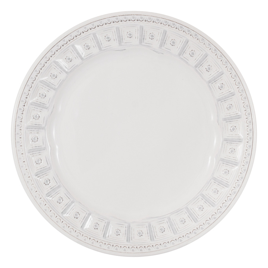 Тарелка закусочная Matceramica Augusta 22 см, керамика, белый