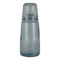 Бутылка для воды 1 л со стаканом 220 мл San Miguel Natural  Water, стекло, голубой