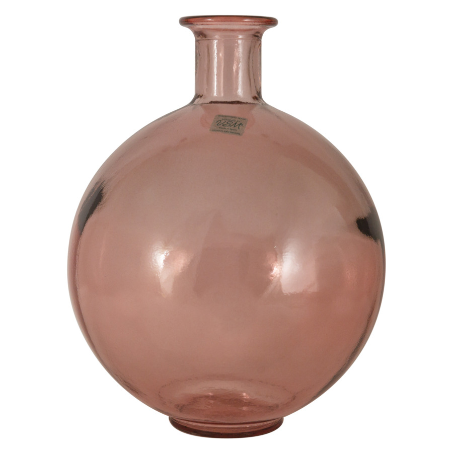 Ваза San Miguel Peach Cream 25 см, стекло, розовый ваза san miguel peach cream коричневая 16 см