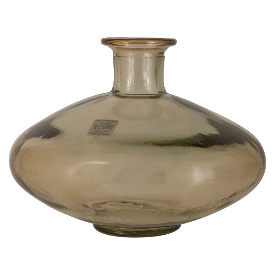 Ваза настольная San Miguel Peach Cream 16 см, стекло, коричневый