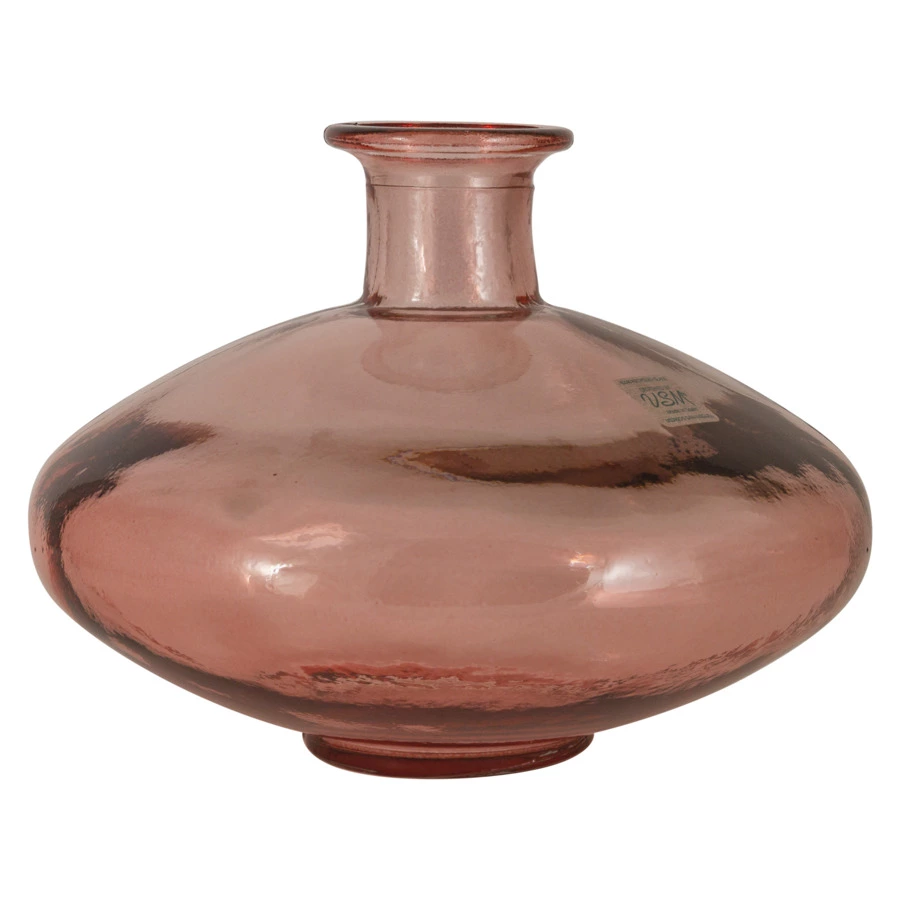 Ваза настольная San Miguel Peach Cream 16 см, стекло, розовый