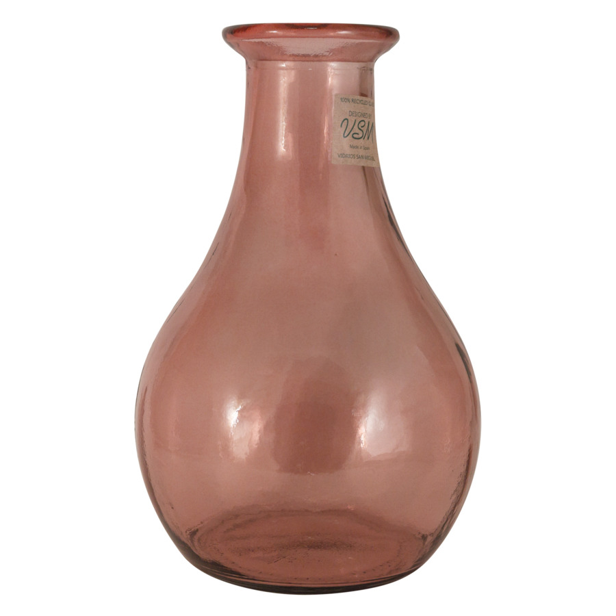 Ваза San Miguel Peach Cream 31 см, стекло, розовый ваза san miguel peach cream коричневая 21 см