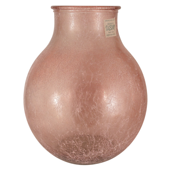 Ваза San Miguel Silk 36 см, стекло, розовый