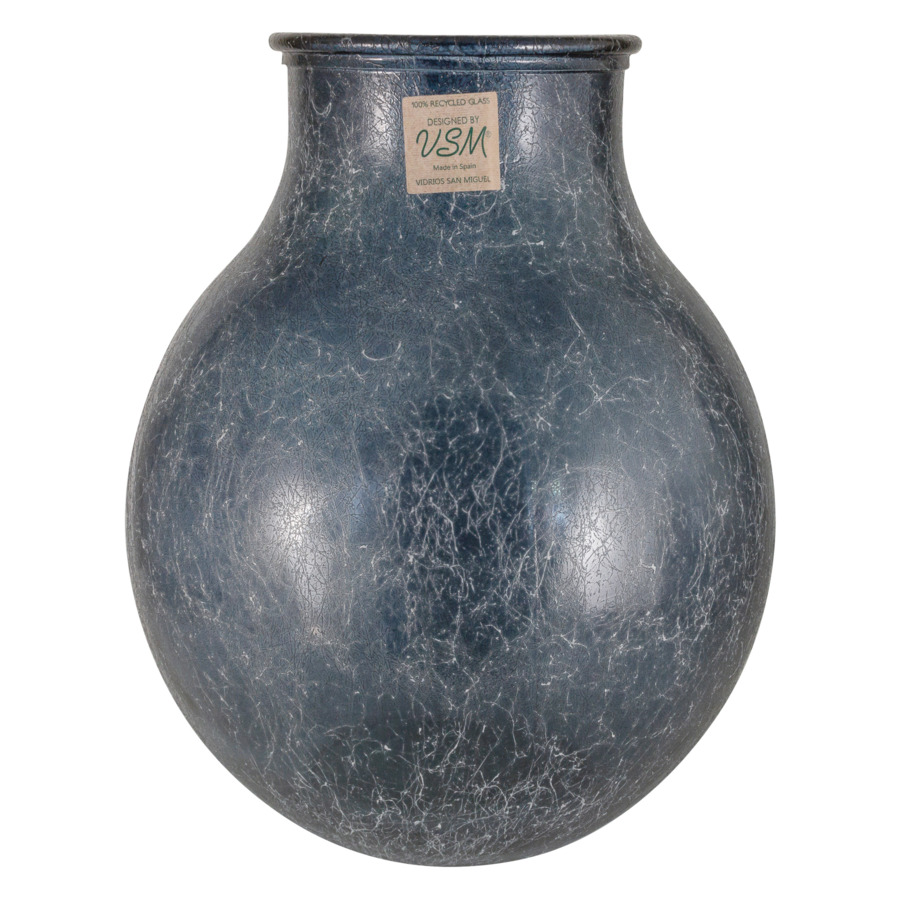 Ваза San Miguel Silk 36 см, стекло, синий ваза стекло цвет синий 36 см