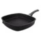 Сковорода гриль с фиксированной ручкой квадратная AMT Frying Pans Fix 28х28 см, алюминий