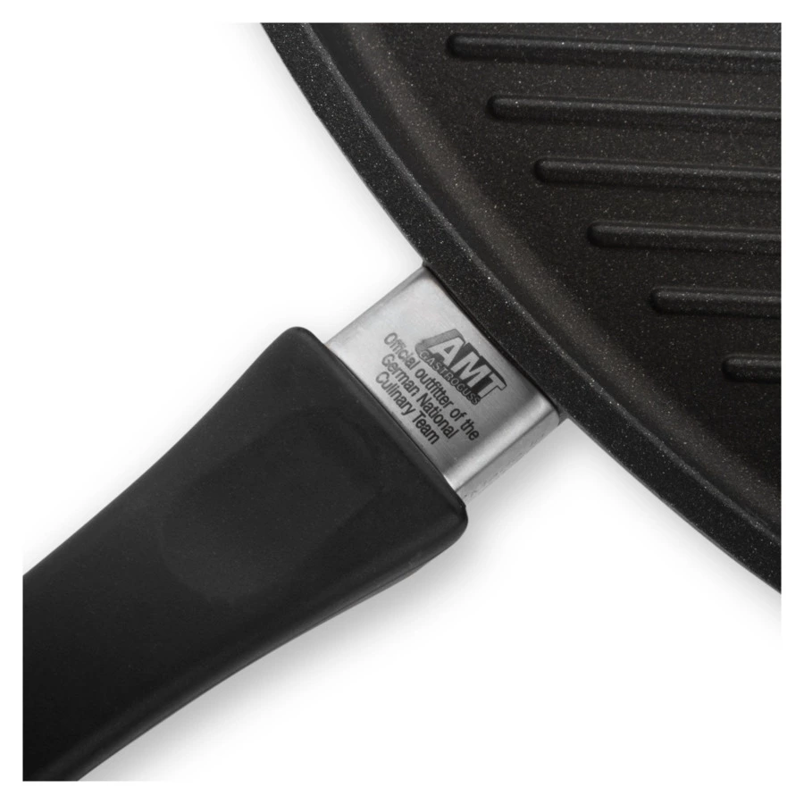 Сковорода гриль с фиксированной ручкой квадратная AMT Frying Pans Fix 28х28 см, алюминий