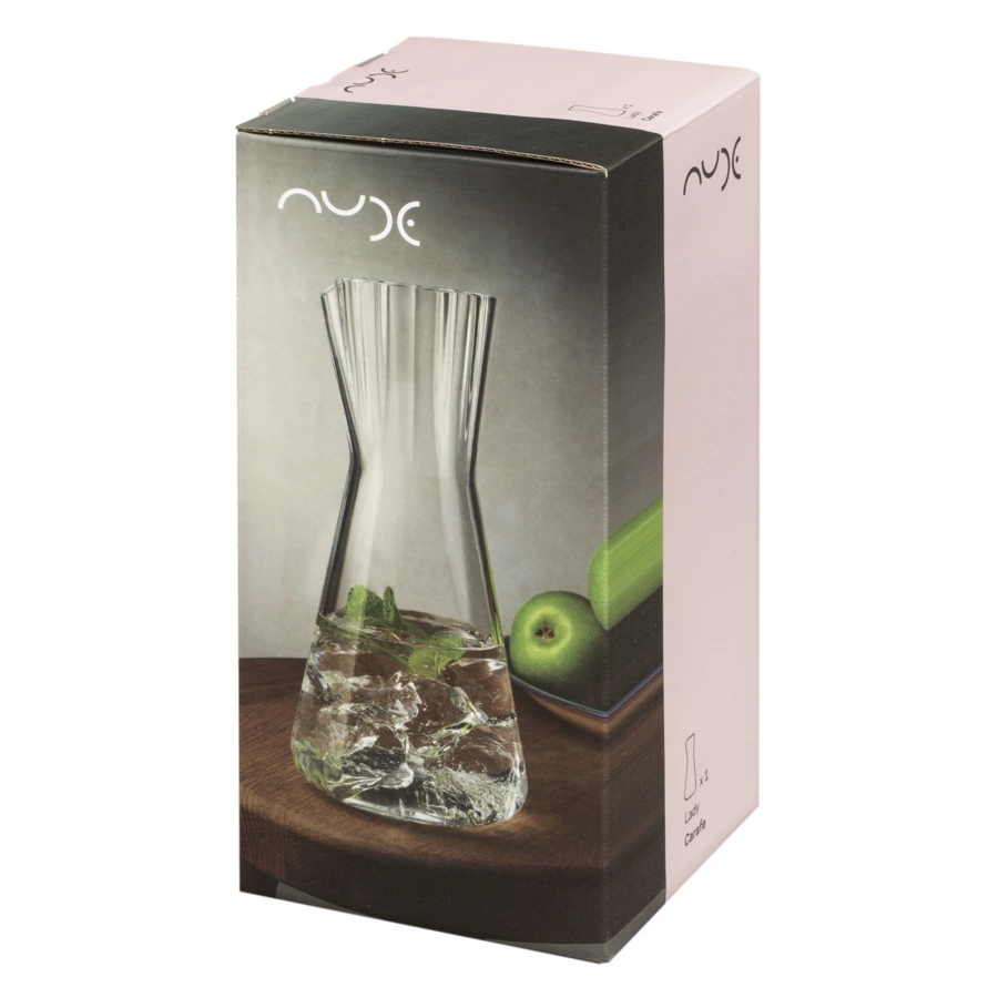 Кувшин для воды Nude Glass Леди 1 л, стекло хрустальное