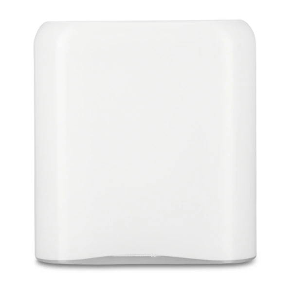 Ваза прямоугольная Nude Glass Слои 27,6 см, стекло хрустальное, белая