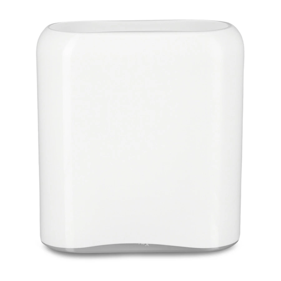 Ваза прямоугольная Nude Glass Слои 27,6 см, стекло хрустальное, белая